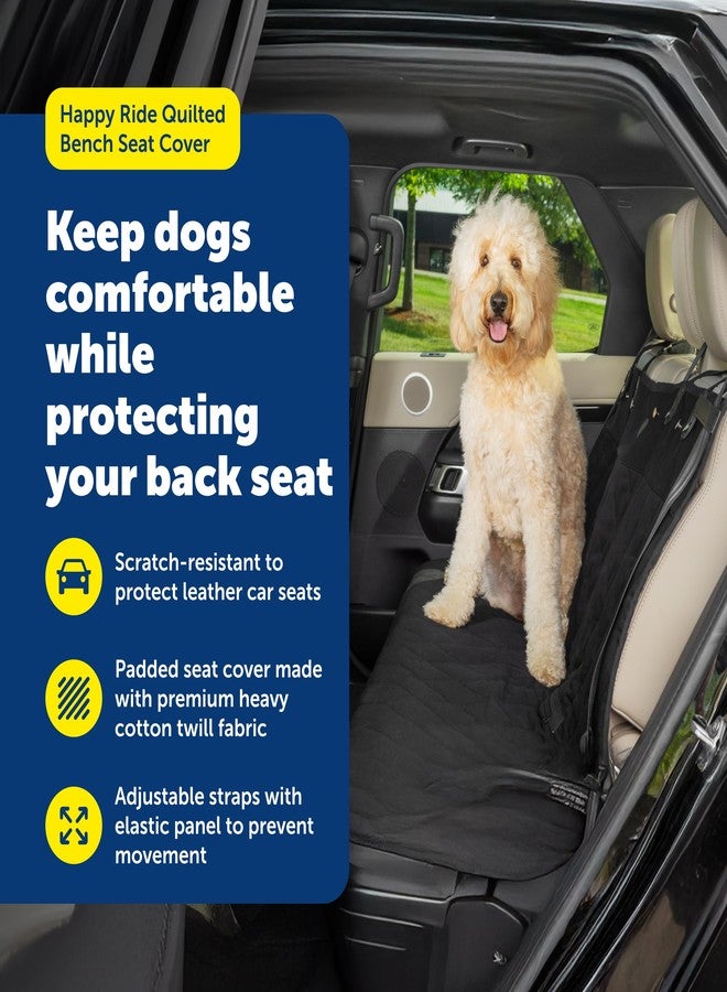 بيت سيف غطاء مقعد السيارة المبطن من بيت سيف هابي رايد - حماية متينة للمقعد الخلفي مع مقاومة للماء، مع إمكانية الوصول الآمن لحزام الأمان - يحافظ على نظافة المقاعد الجلدية ويحميها من الخدوش - Image 3